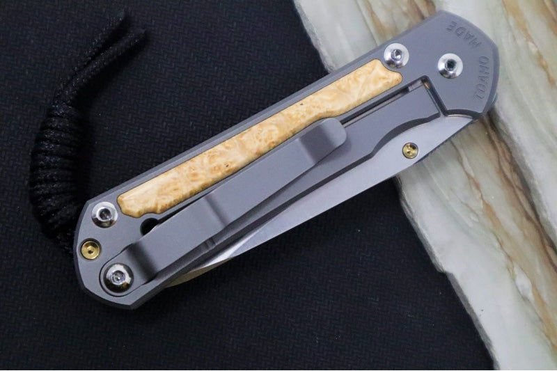 Chris Reeve Knives Small Sebenza 31 - Insingo / CPM-Magnacut Steel / Box Elder Inlay (A7) S31-1126