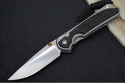 Chris Reeve Knives Small Sebenza 31 Polished - Drop Point Blade in CPM-Magnacut / Bog Oak Inlay (A5) S31-1620 - Northwest Knives