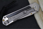 Chris Reeve Knives Small Sebenza 31 Polished - Drop Point Blade in CPM-Magnacut / Bog Oak Inlay (A6) S31-1620 - Northwest Knives