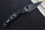 Spyderco Native Chief - Drop Point Blade / Black Finish / Black FRN Handle Scales C244PBBK - Northwest Knives