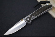 Chris Reeve Knives Small Sebenza 31 Polished - Drop Point Blade in CPM-Magnacut / Bog Oak Inlay (A3) S31-1620 - Northwest Knives