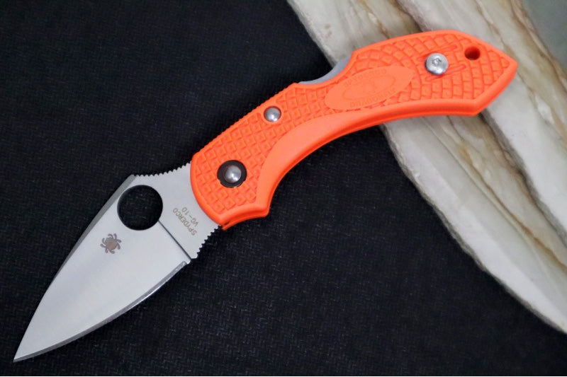 Spyderco Dragonfly 2 - Orange FRN / Satin VG10 Blade C28POR2 - Northwest Knives