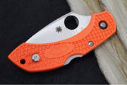 Spyderco Dragonfly 2 - Orange FRN / Satin VG10 Blade C28POR2 - Northwest Knives