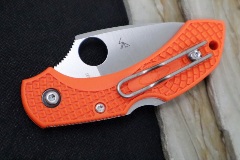 Spyderco Dragonfly 2 - Orange FRN / Satin VG10 Blade C28POR2 - Northwest Knives