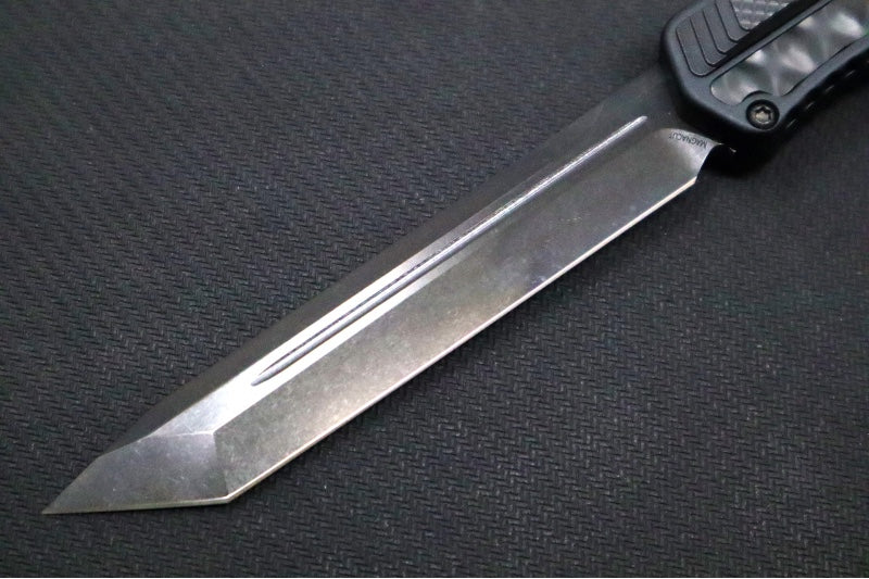 Heretic Knives Cleric II OTF - Black DLC Finish / Tanto Blade / Black Anodized Handle & Black DLC Stainless Steel Inlay / CPM-Magnacut Steel H019-6A-T