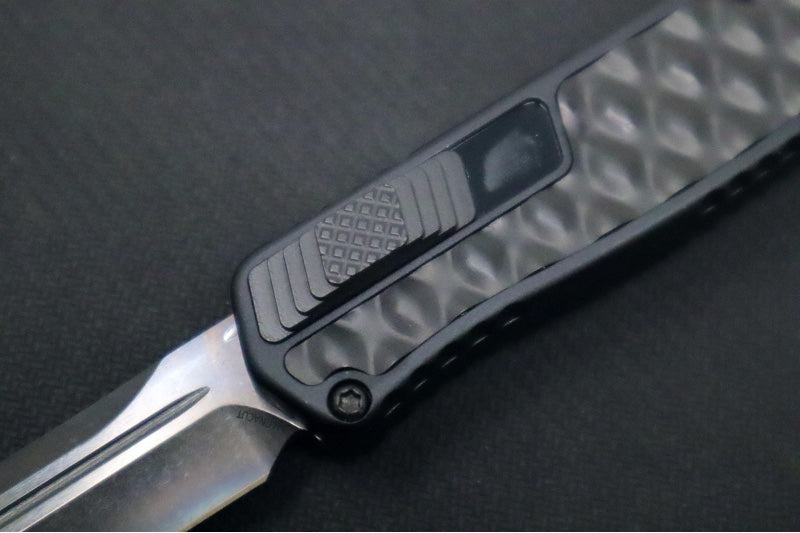 Heretic Knives Cleric II OTF - Black DLC Finish / Tanto Blade / Black Anodized Handle & Black DLC Stainless Steel Inlay / CPM-Magnacut Steel H019-6A-T