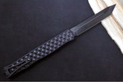 Heretic Knives Cleric II OTF - Black DLC Finish / Tanto Blade / Black Anodized Handle & Black DLC Stainless Steel Inlay / CPM-Magnacut Steel H019-6A-T - Northwest Knives