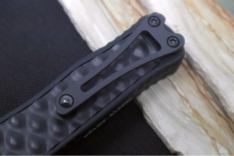 Heretic Knives Cleric II OTF - Black DLC Finish / Tanto Blade / Black Anodized Handle & Black DLC Stainless Steel Inlay / CPM-Magnacut Steel H019-6A-T