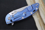 Rick Hinderer Knives XM-18 - 3.5" Spearpoint Blade / Stonewash Finish / Black & Blue G-10 Handle & Stonewashed Blue Anodized Frame - Northwest Knives