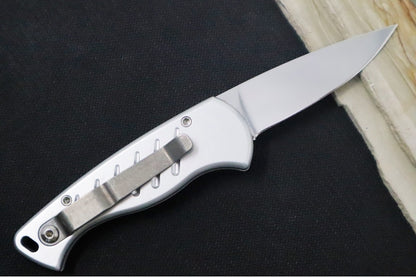Piranha Knives "Fingerling" - 154CM Blade / Silver Aluminum Handle