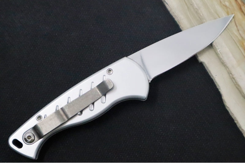 Piranha Knives "Fingerling" - 154CM Blade / Silver Aluminum Handle - Northwest Knives