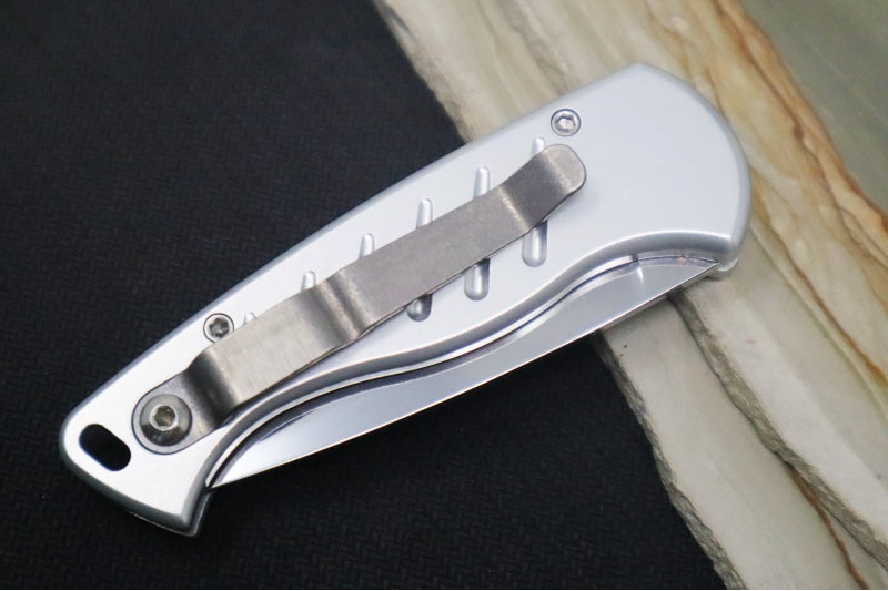 Piranha Knives "Fingerling" - 154CM Blade / Silver Aluminum Handle - Northwest Knives