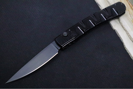 Piranha Knives "Virus" - Black CPM-S30V Blade / Black Aluminum Handle