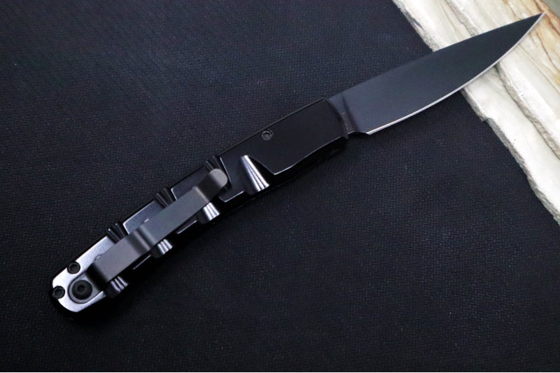Piranha Knives "Virus" - Black CPM-S30V Blade / Black Aluminum Handle
