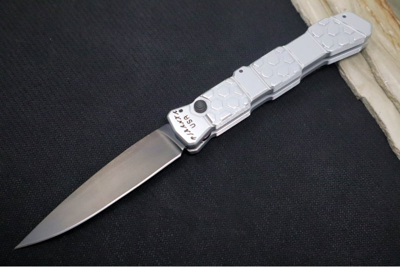 Piranha Knives "21" Tactical - Black CPM-S30V Blade / Silver Aluminum Handle - Northwest Knives