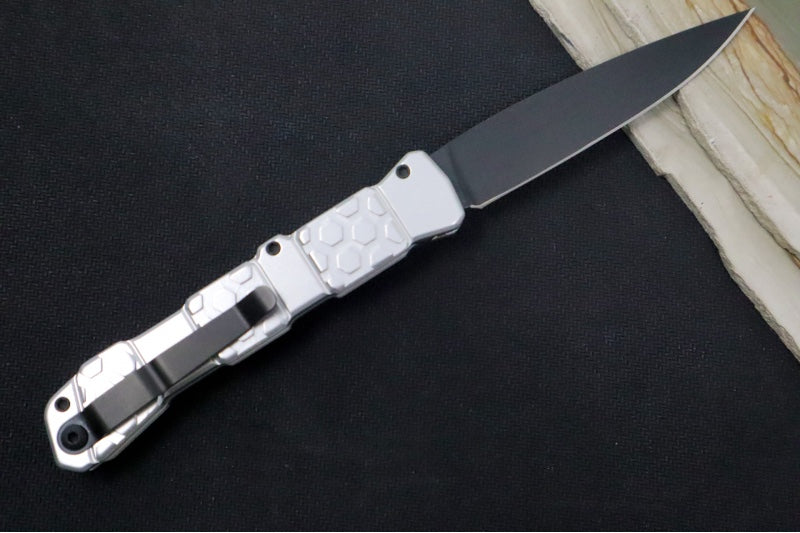 Piranha Knives "21" Tactical - Black CPM-S30V Blade / Silver Aluminum Handle - Northwest Knives