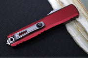 Microtech Ultratech Gen IV OTF - Stonewash Finish / Drop Point Blade / Merlot Anodized Aluminum Handle 11214-10MR - Northwest Knives