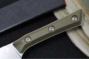 Microtech Utility Knife - M390MK Steel / Stonewashed Finish / OD Green G-10 Handle 3400-10OD - Northwest Knives