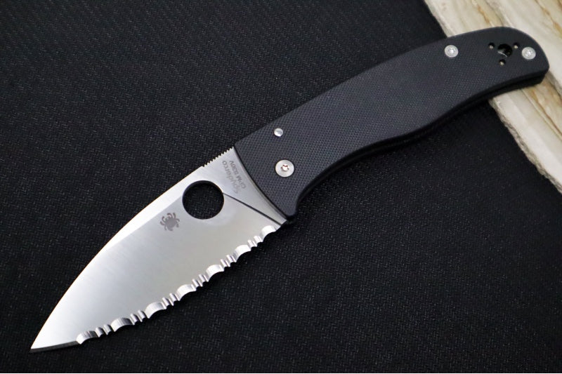 Spyderco Bodacious - Black G-10 Handle / CPM-S30V Steel / Spyderedge Satin Drop Point Blade C263GS