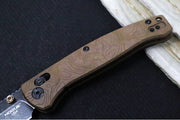 Hogue Knives Earth Series Mysto - Blackwash Finish / Clip Point Blade / CPM-Magnacut Steel / Topographic Browns Point Richlite Handles / AXIS Lock 24453 - Northwest Knives