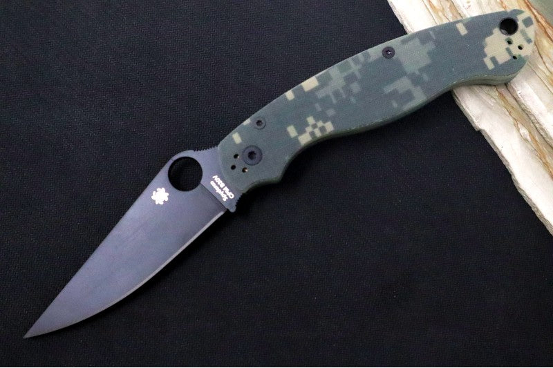 Spyderco Military 2 - CPM-S30V Steel / Black Blade / Camo G-10 Handle C36GPCMOBK2