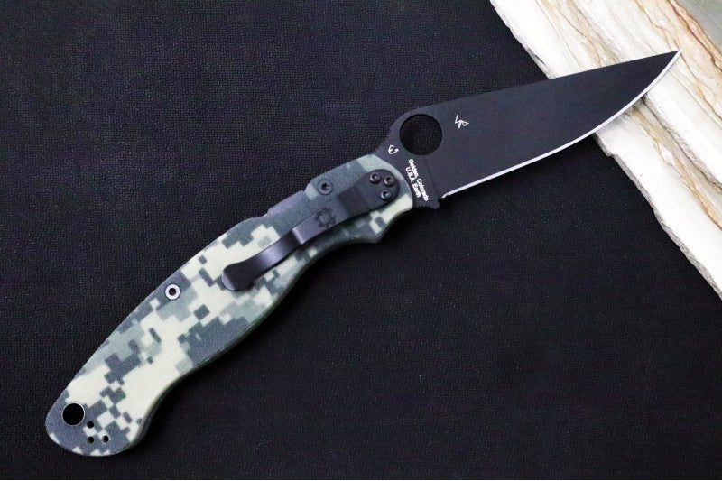 Spyderco Military 2 - CPM-S30V Steel / Black Blade / Camo G-10 Handle C36GPCMOBK2