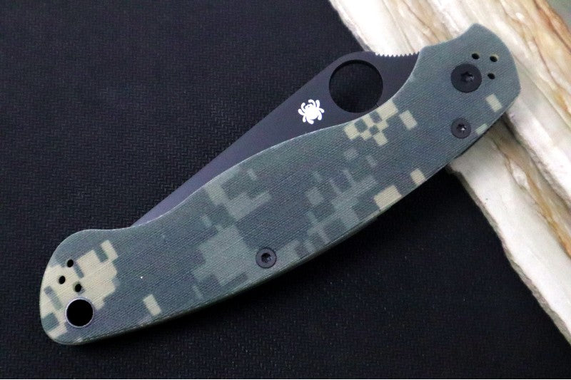 Spyderco Military 2 - CPM-S30V Steel / Black Blade / Camo G-10 Handle C36GPCMOBK2