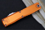Microtech Ultratech Gen IV OTF - Stonewash Finish / Drop Point Blade / Orange Anodized Aluminum Handle 11214-10OR - Northwest Knives