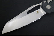Microtech MSI Manual Folder - Stonewashed Finished Blade / Black Polymer w/ Trim-Grip Handle 210T-10PMBK - Northwest Knives