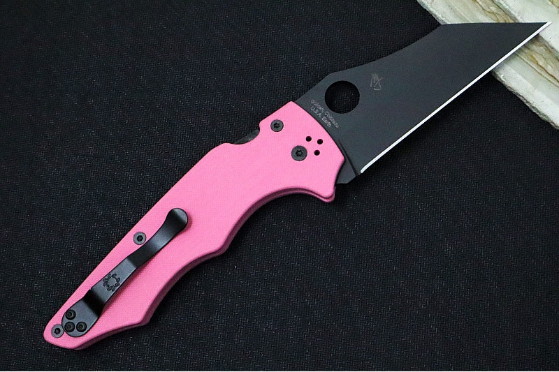 Spyderco Yojumbo 2 SPRINT RUN - Pink G-10 Handle / Black Blade / CPM-S30V C253GPNBKP - Northwest Knives