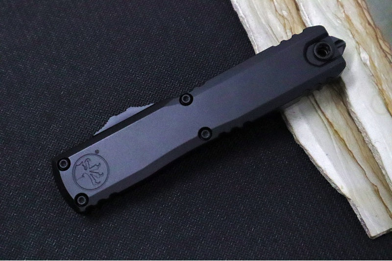 Microtech Ultratech Gen IV OTF - Black Finish / Tanto Blade / Black Anodized Aluminum Handle 11234-1T