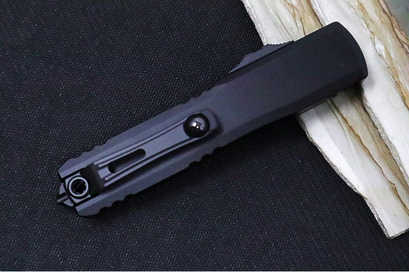 Microtech Ultratech Gen IV OTF - Black Finish / Tanto Blade / Black Anodized Aluminum Handle 11234-1T