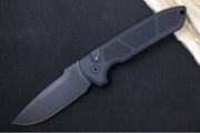 Pro Tech Rockeye OPERATOR Auto - Black Aluminum Handle / Tritium Push Button / Black CPM-S35VN Blade LG307-OPERATOR - Northwest Knives