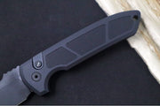 Pro Tech Rockeye OPERATOR Auto - Black Aluminum Handle / Tritium Push Button / Black CPM-S35VN Blade LG307-OPERATOR - Northwest Knives