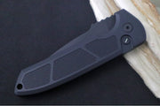 Pro Tech Rockeye OPERATOR Auto - Black Aluminum Handle / Tritium Push Button / Black CPM-S35VN Blade LG307-OPERATOR - Northwest Knives