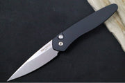 Pro Tech Newport Auto - Black Handle - S35VN Stonewash Blade - Northwest Knives
