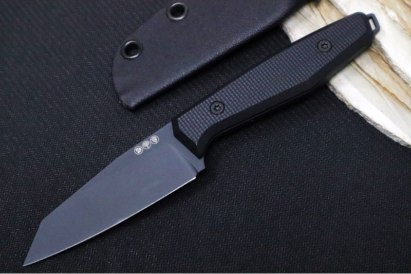 Boker Daily Knives AK1 - Textured Black G-10 Handle / RWL-34 Blade / Black Reverse Tanto 130502