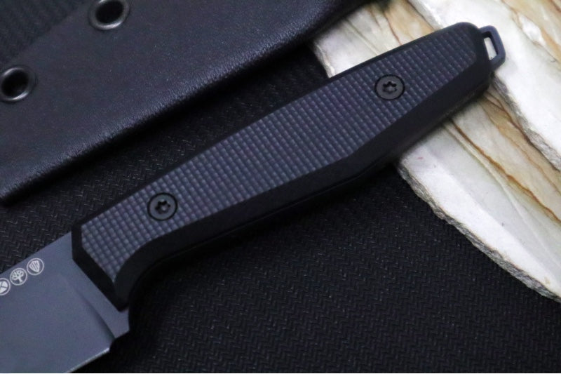 Boker Daily Knives AK1 - Textured Black G-10 Handle / RWL-34 Blade / Black Reverse Tanto 130502