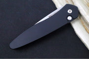 Pro Tech Newport Auto - Black Handle - S35VN Stonewash Blade - Northwest Knives