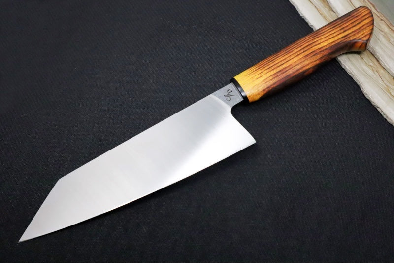 Corey Dunlap Custom Knives - 7.25" Bunka Knife - Western Styled Ironwood Handle ZC00062582