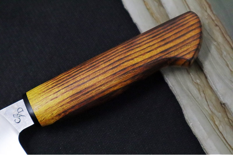 Corey Dunlap Custom Knives - 7.25" Bunka Knife - Western Styled Ironwood Handle ZC00062582