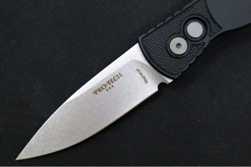Pro Tech Tactical Response 2 Auto - Black Handle / Textured Corners / Stonewash Blade / CPM-Magnacut Steel TR201
