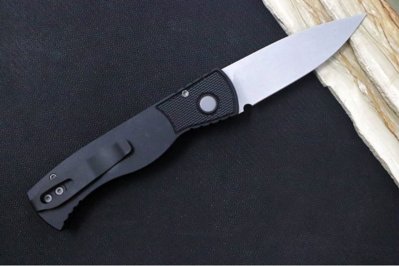 Pro Tech Tactical Response 2 Auto - Black Handle / Textured Corners / Stonewash Blade / CPM-Magnacut Steel TR201