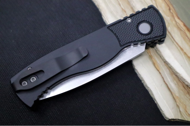 Pro Tech Tactical Response 2 Auto - Black Handle / Textured Corners / Stonewash Blade / CPM-Magnacut Steel TR201