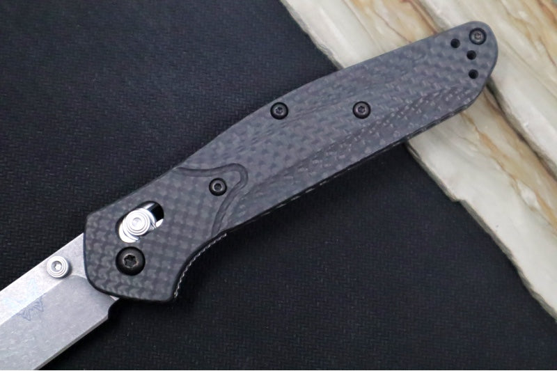 Benchmade 940-1 Osborne - Satin Blade / Black Carbon Fiber Handle
