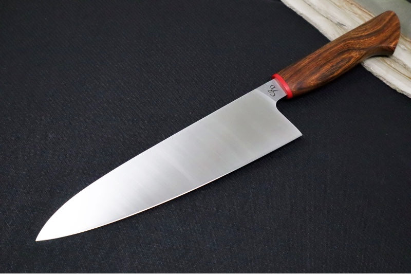 Corey Dunlap Custom Knives - 8.5" Chef's Knife - Western Chef Styled Ironwood Handle ZC00062573