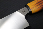 Corey Dunlap Custom Knives - 6" Petty Knife - Western Styled Charred Osage Handle ZC00062586 - Northwest Knives