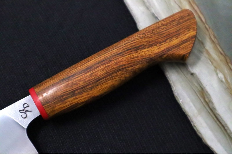 Corey Dunlap Custom Knives - 6" Petty Knife - Western Styled Ironwood Handle ZC00062587