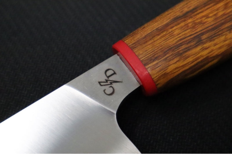 Corey Dunlap Custom Knives - 6" Petty Knife - Western Styled Ironwood Handle ZC00062587