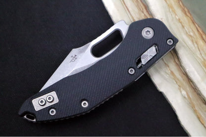 Microtech Stitch RAM-Lock Manual - Wharncliffe Blade / Apocalyptic Finish / Black Fluted G-10 Handle 169RL-10APFLGTBK